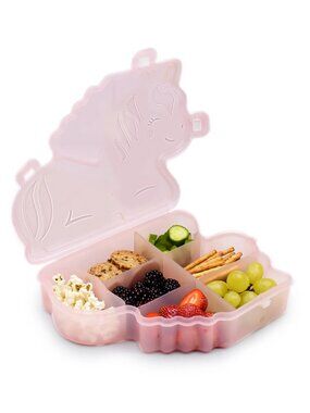 Melii Unicorn Snackle Box With 7 Adjustable Compartments on-the-go!